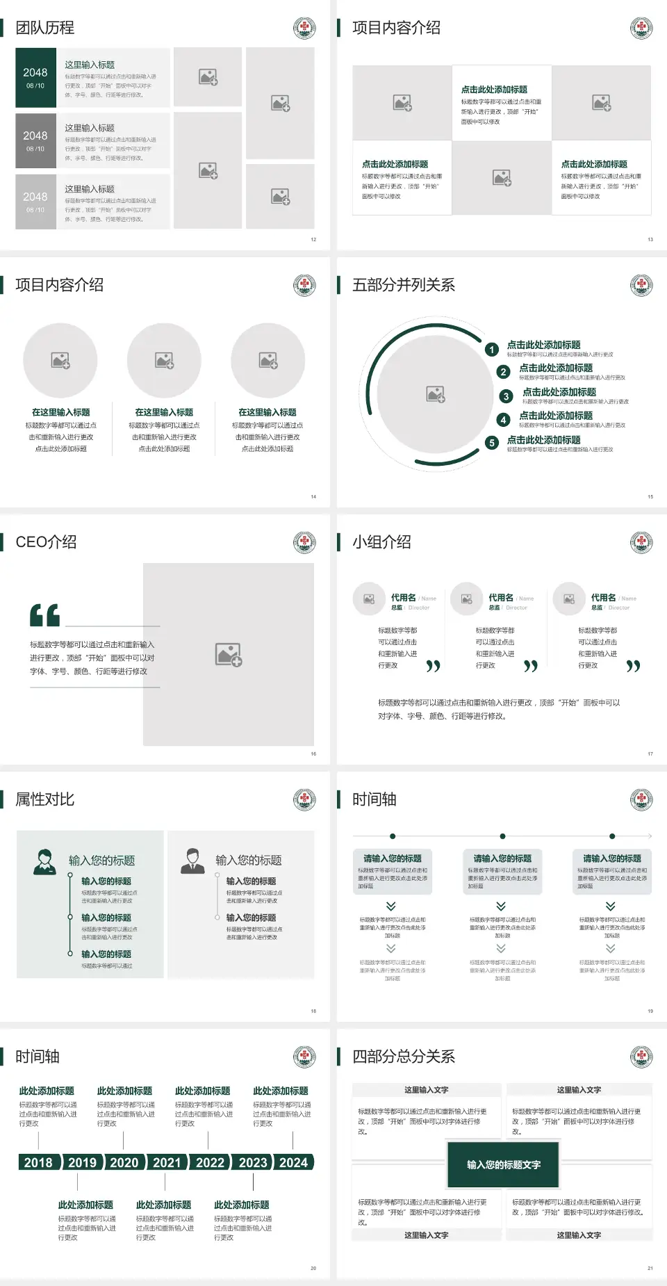 联勤保障部队第九六四医院科研成果展示PPT模板4:3格式幻灯片预览图3