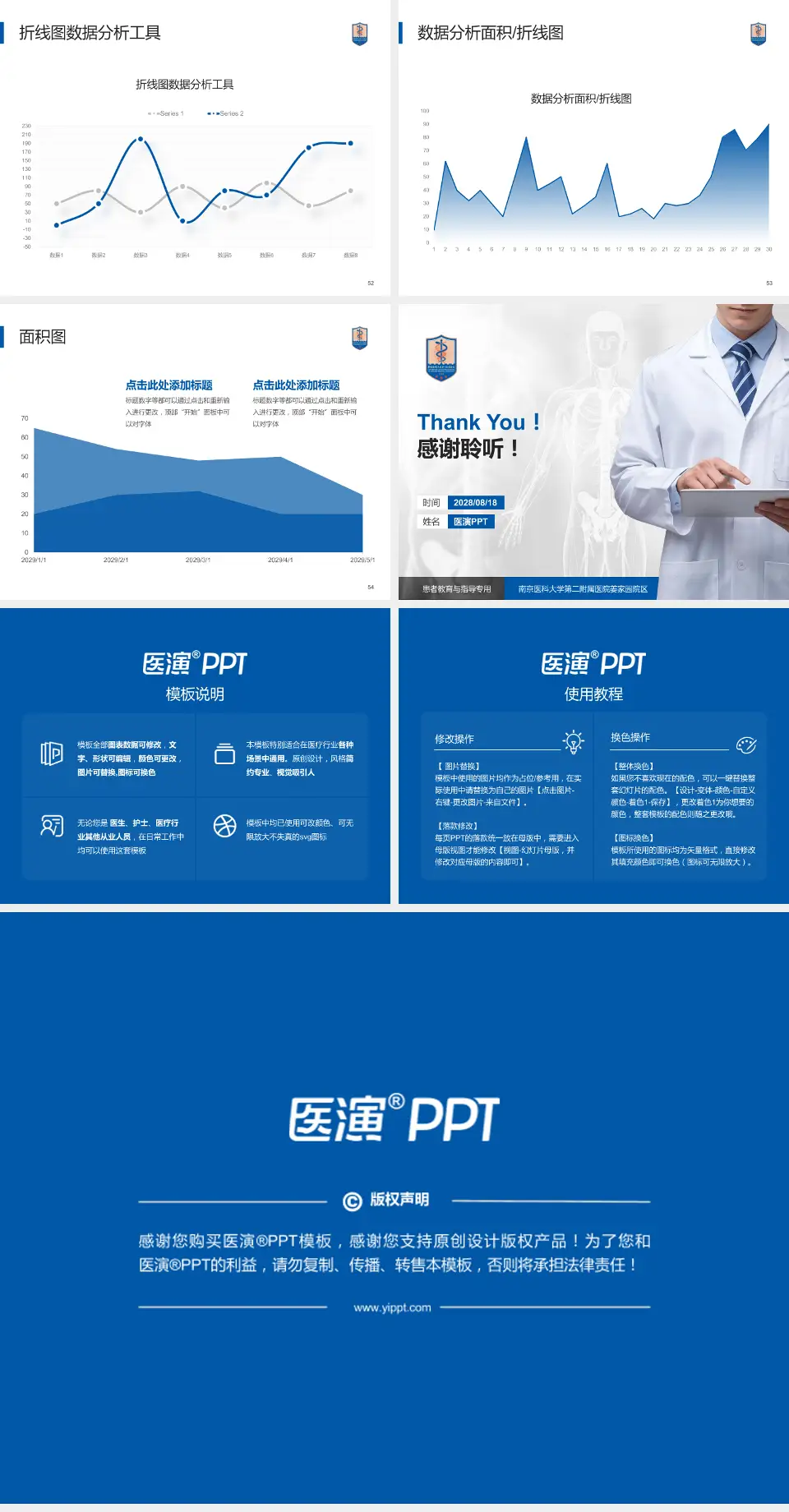 南京医科大学第二附属医院姜家园院区患者教育与指导PPT模板4:3格式幻灯片预览图7
