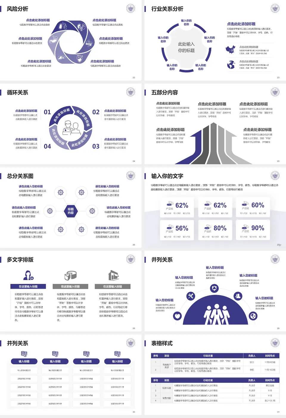 吉林省一汽总医院科室介绍与推广PPT模板16:9格式幻灯片预览图4