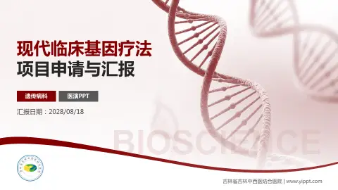 吉林省吉林中西医结合医院项目申请与汇报PPT模板