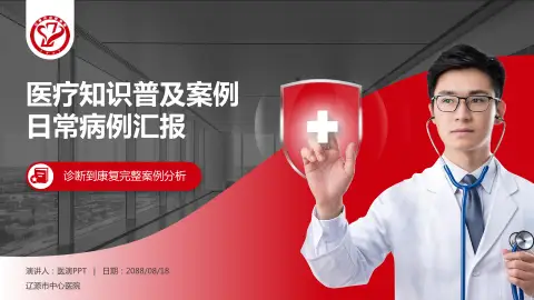 辽源市中心医院医疗知识普及PPT模板