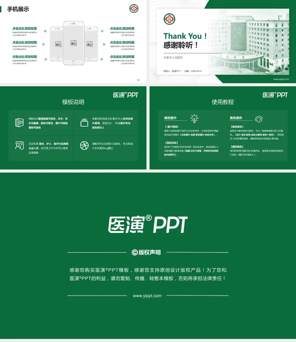长春市人民医院医院管理报告PPT模板16:9格式幻灯片预览图7