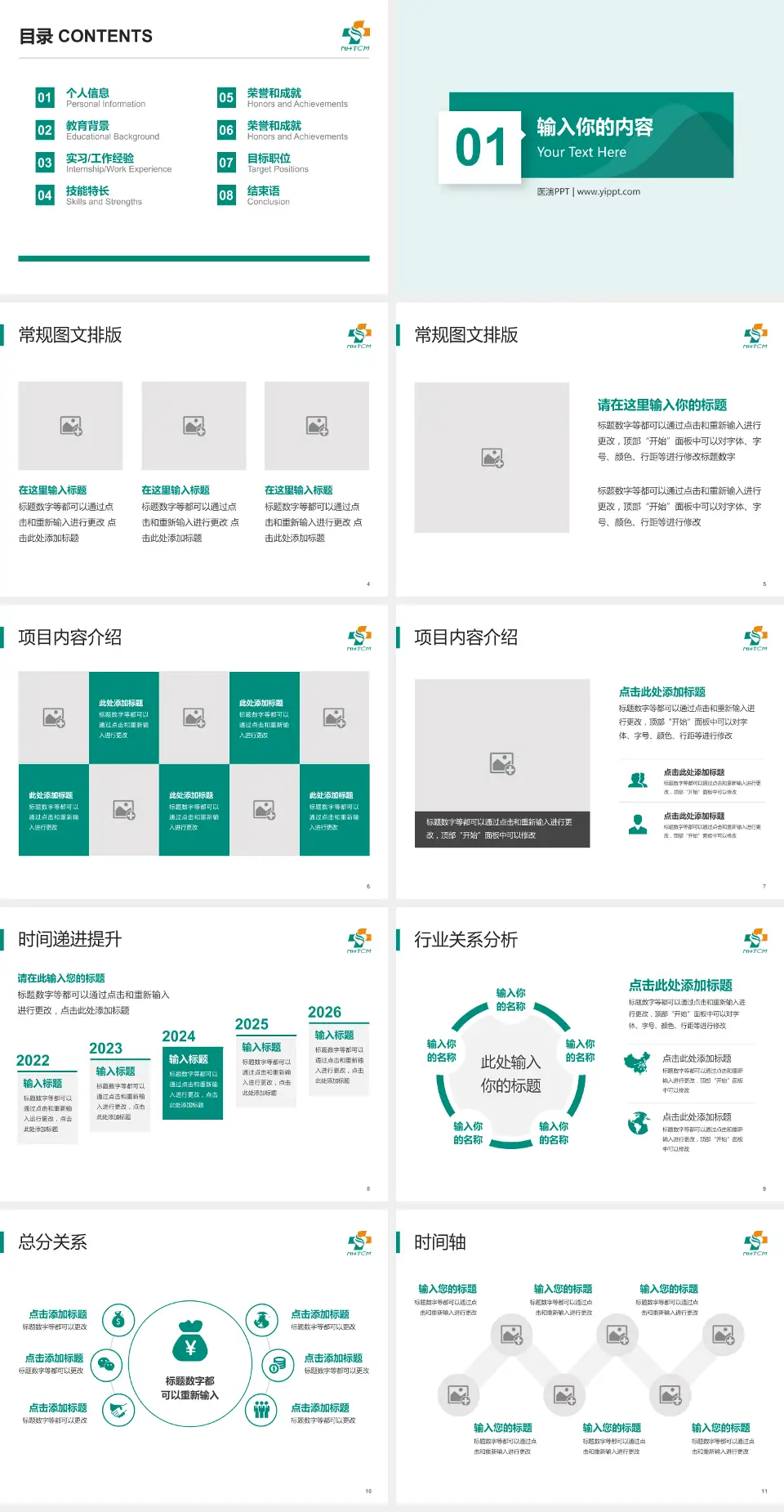南通市中医院财务与预算报告PPT模板4:3格式幻灯片预览图2