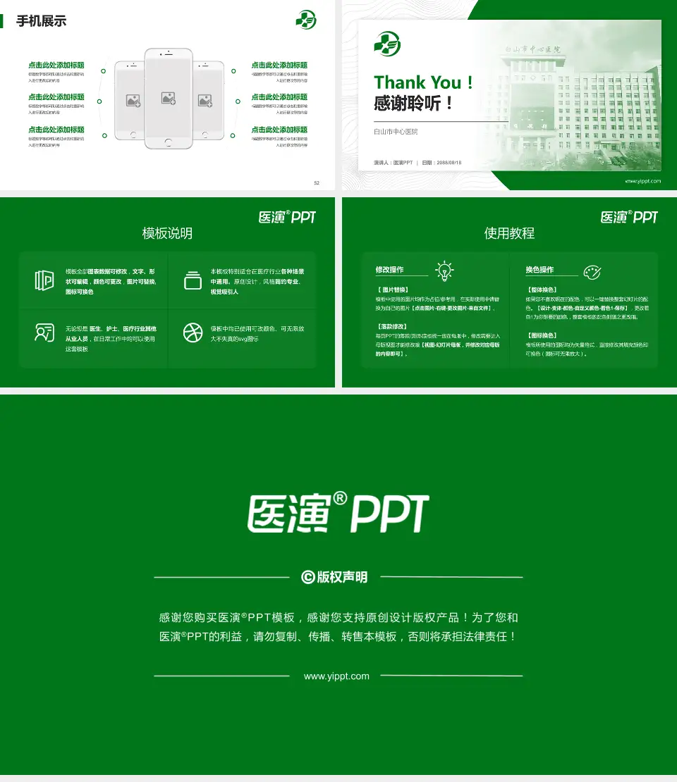 白山市中心医院医院管理报告PPT模板16:9格式幻灯片预览图7