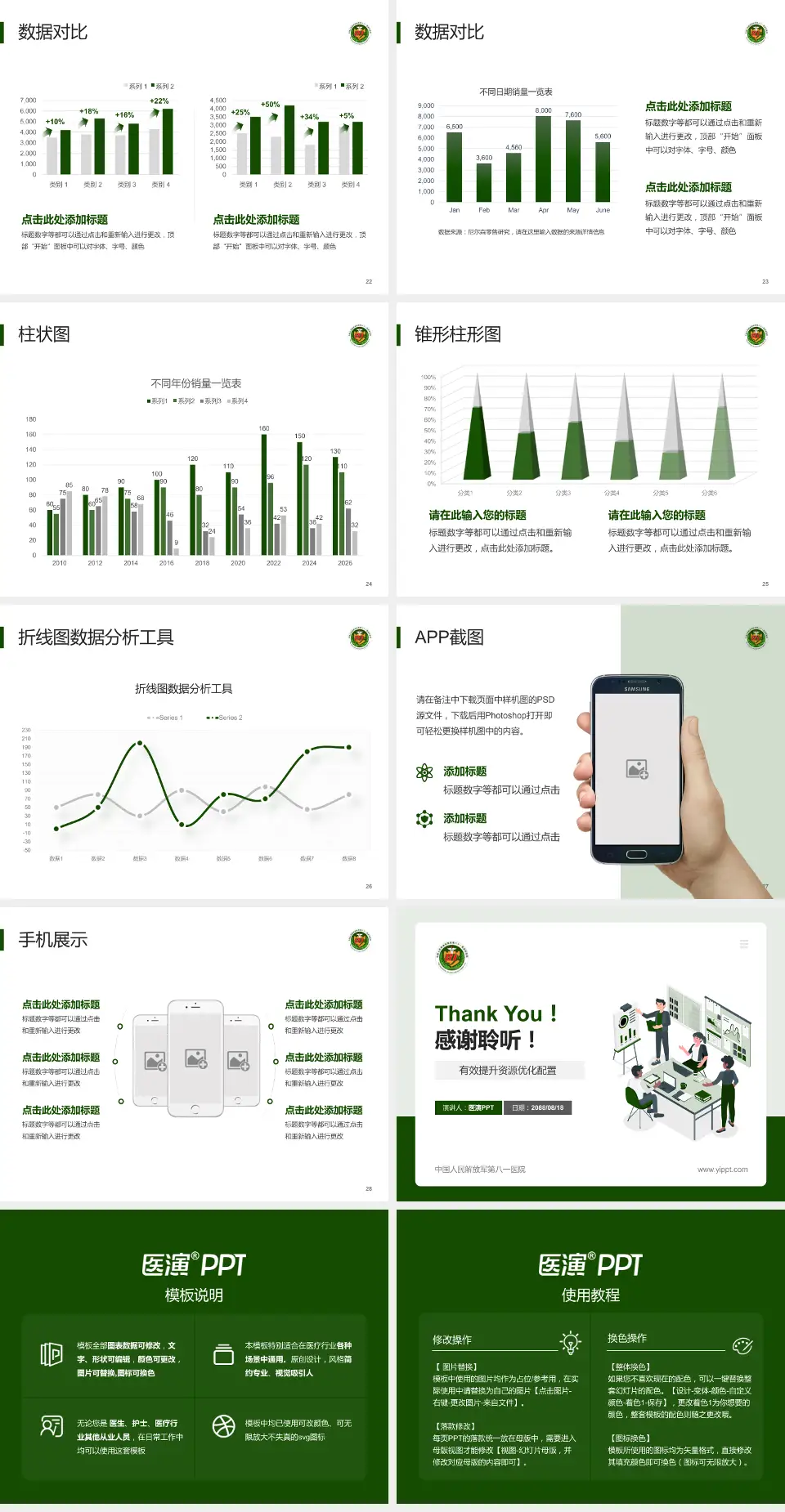 中国人民解放军第八一医院财务与预算报告PPT模板4:3格式幻灯片预览图4