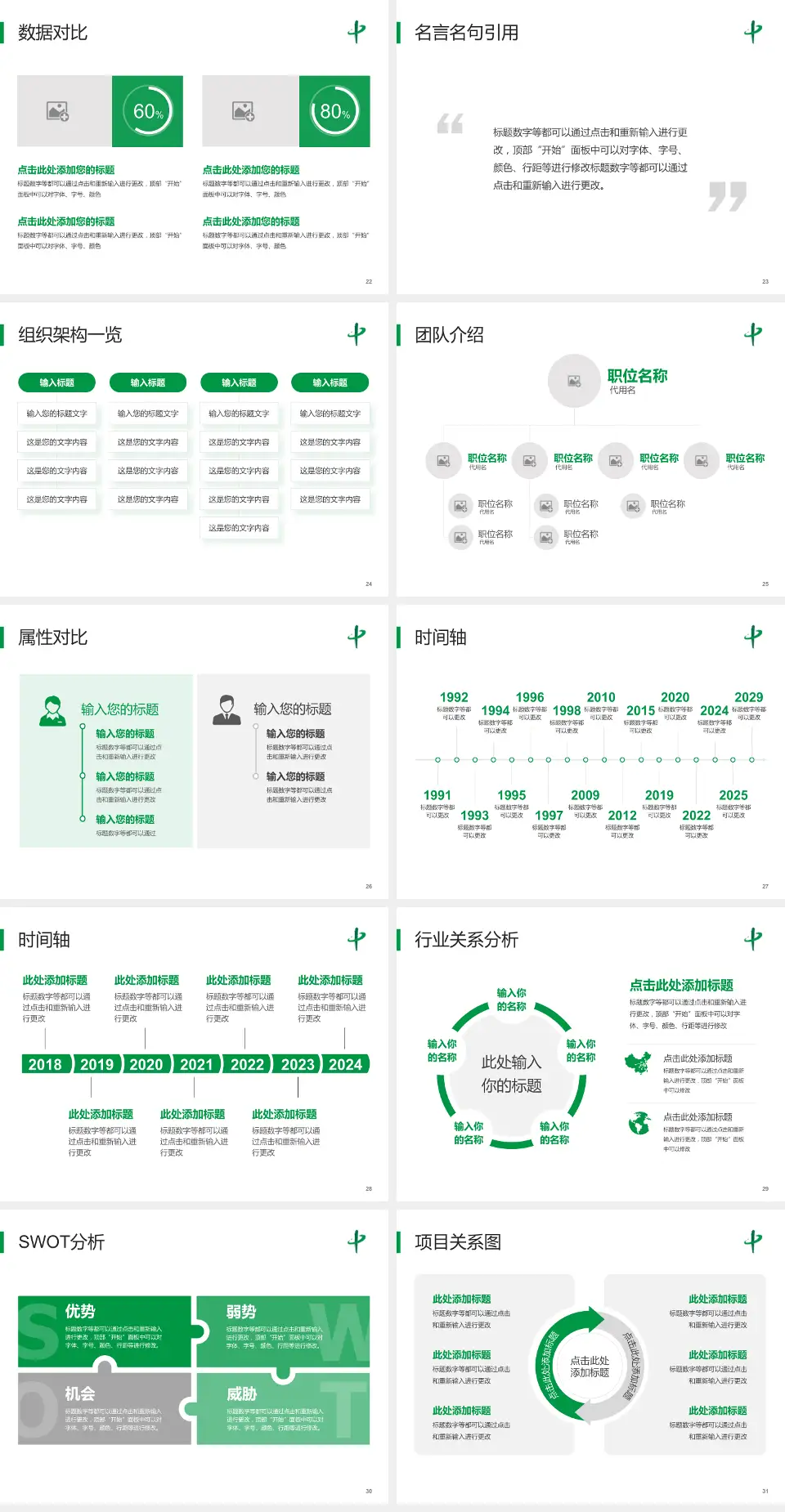 长春中医药大学附属医院医院简介/日常通用PPT模板4:3格式幻灯片预览图4
