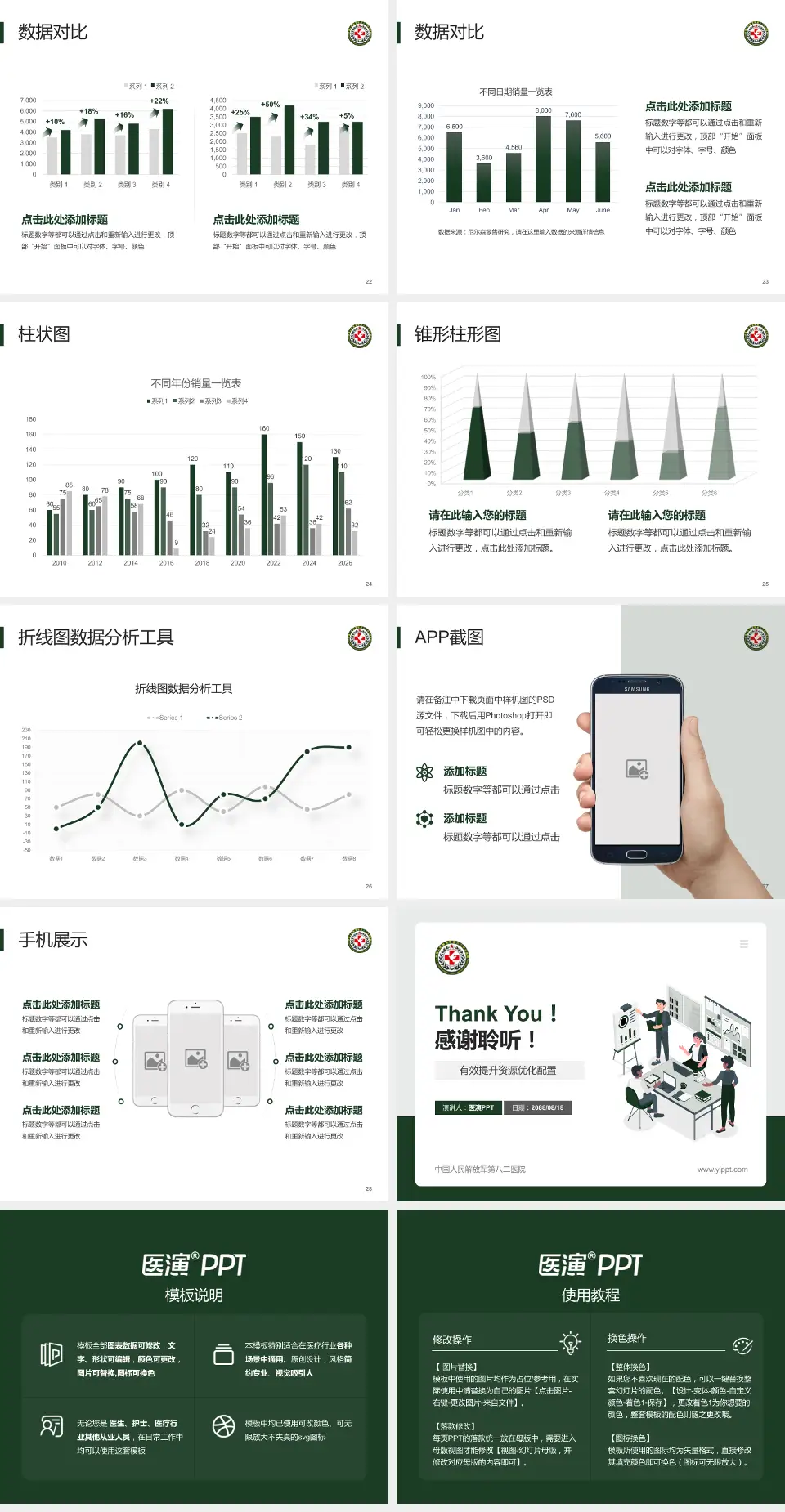 中国人民解放军第八二医院财务与预算报告PPT模板4:3格式幻灯片预览图4