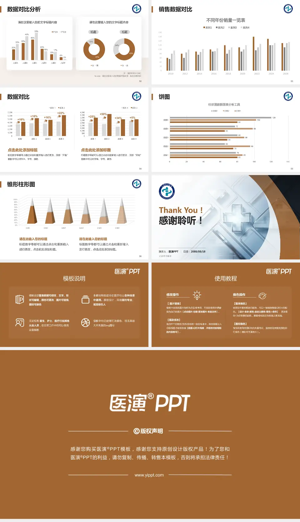 辽源市中医院医疗行业比赛专用PPT模板16:9格式幻灯片预览图7