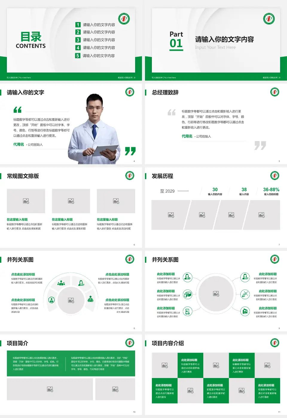 四平市第一人民医院医院管理报告PPT模板16:9格式幻灯片预览图2