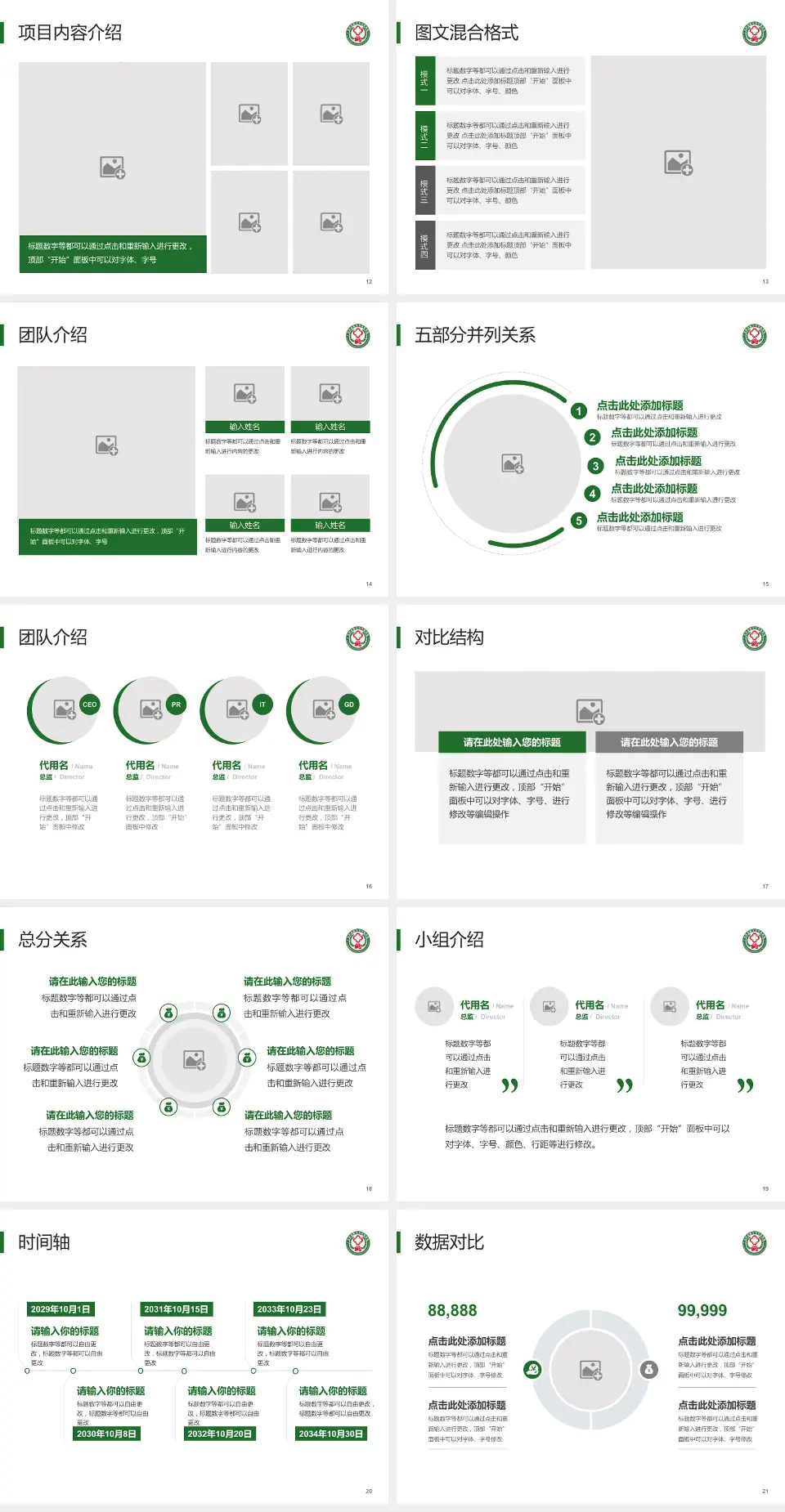 敦化市中医院医疗知识普及PPT模板4:3格式幻灯片预览图3