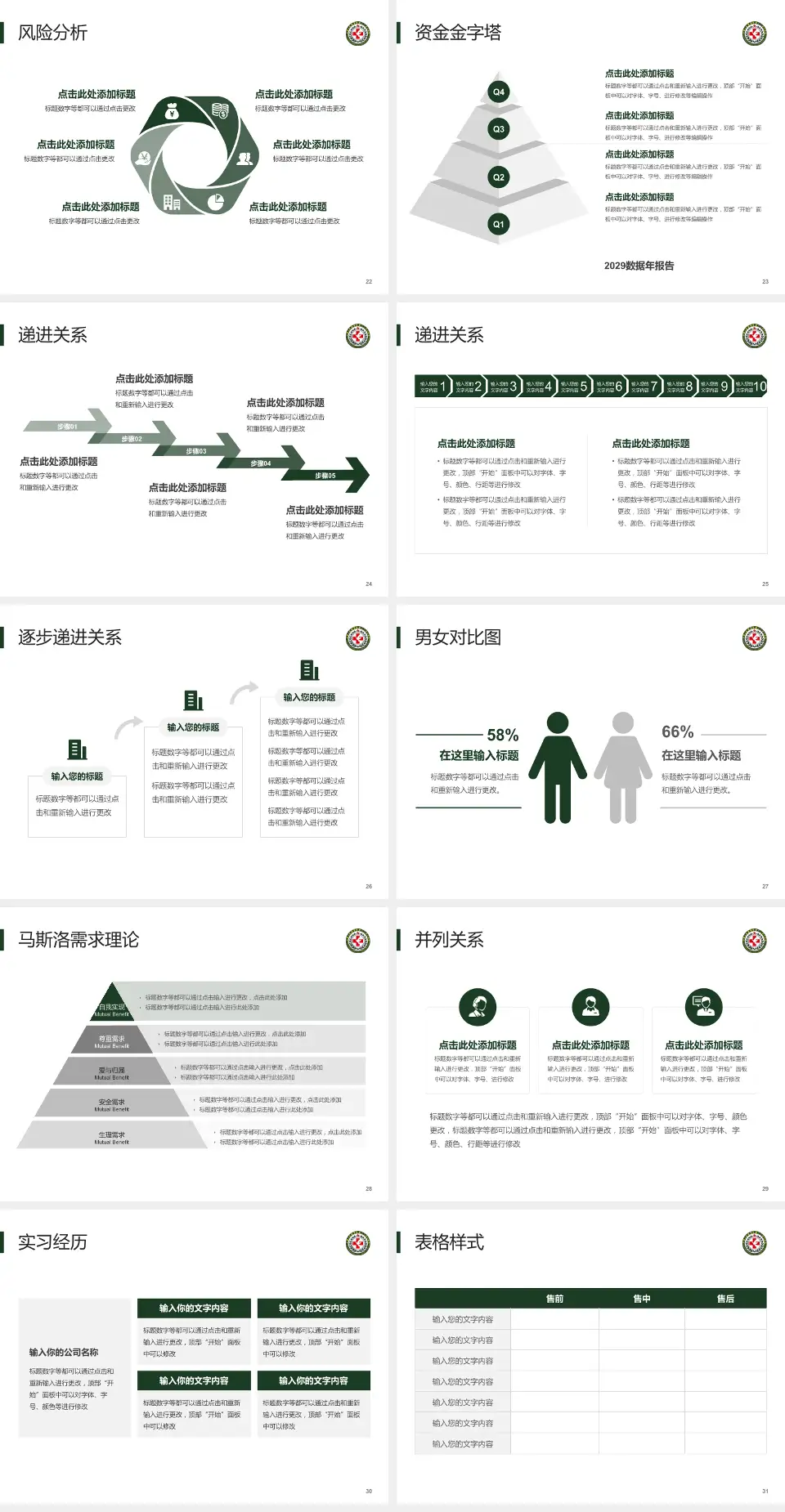 中国人民解放军第八二医院项目申请与汇报PPT模板4:3格式幻灯片预览图4