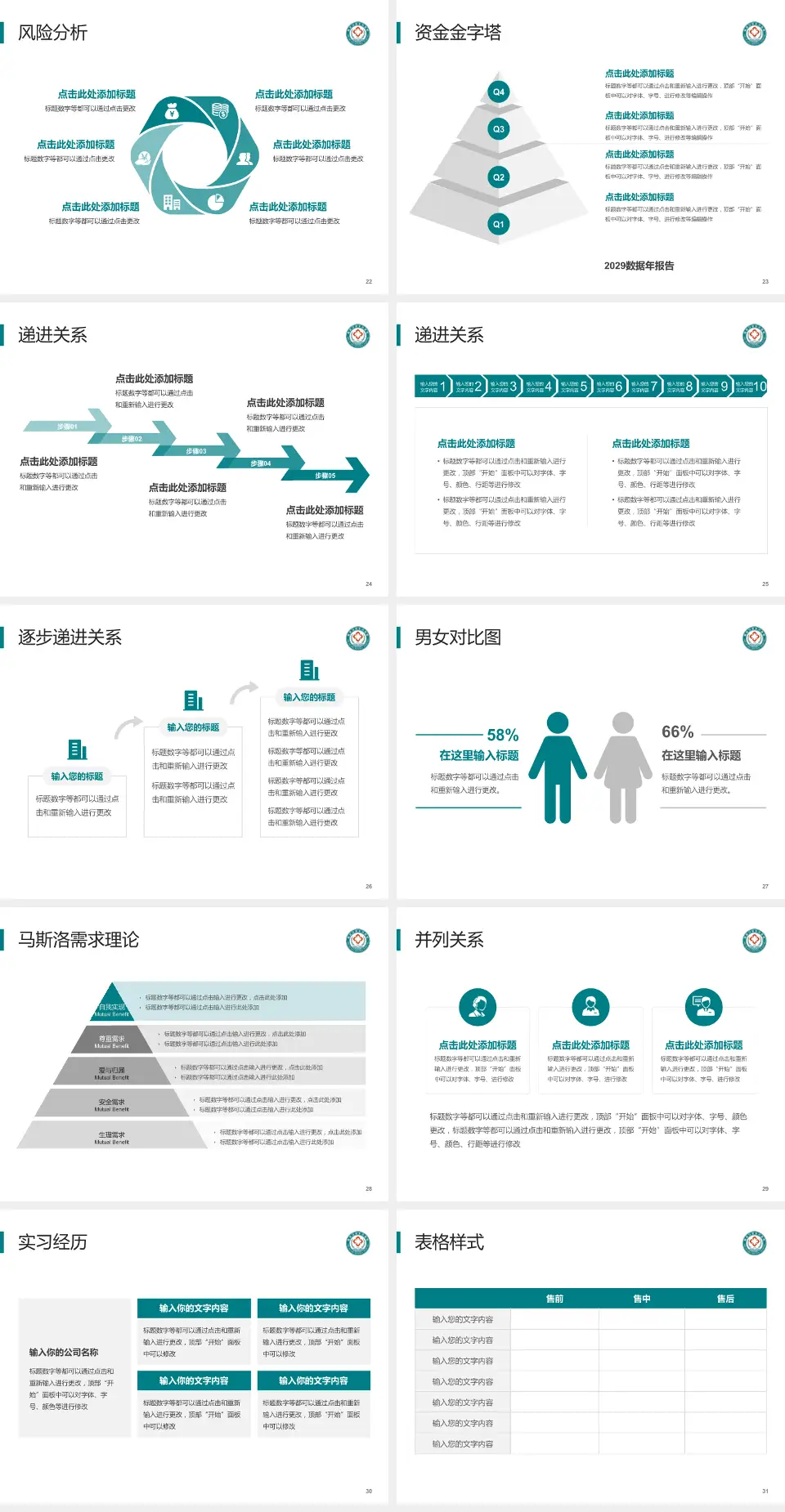 梅河口市中心医院项目申请与汇报PPT模板4:3格式幻灯片预览图4
