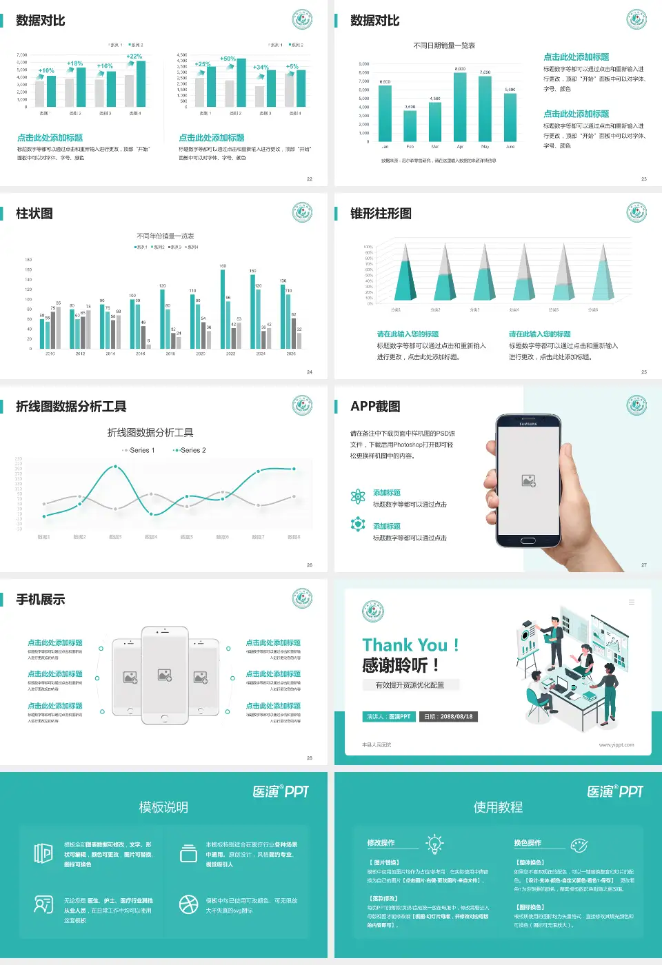 丰县人民医院财务与预算报告PPT模板16:9格式幻灯片预览图4