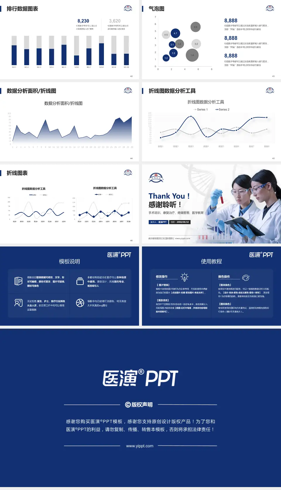 南京鼓楼医院江北国际医院科研成果展示PPT模板16:9格式幻灯片预览图6