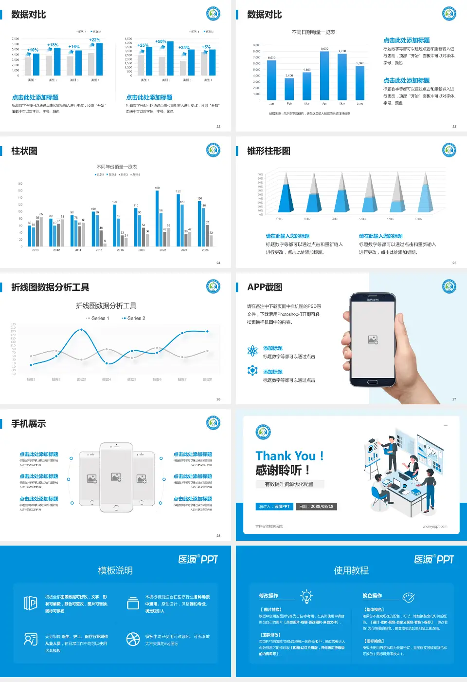 吉林省结核病医院财务与预算报告PPT模板16:9格式幻灯片预览图4