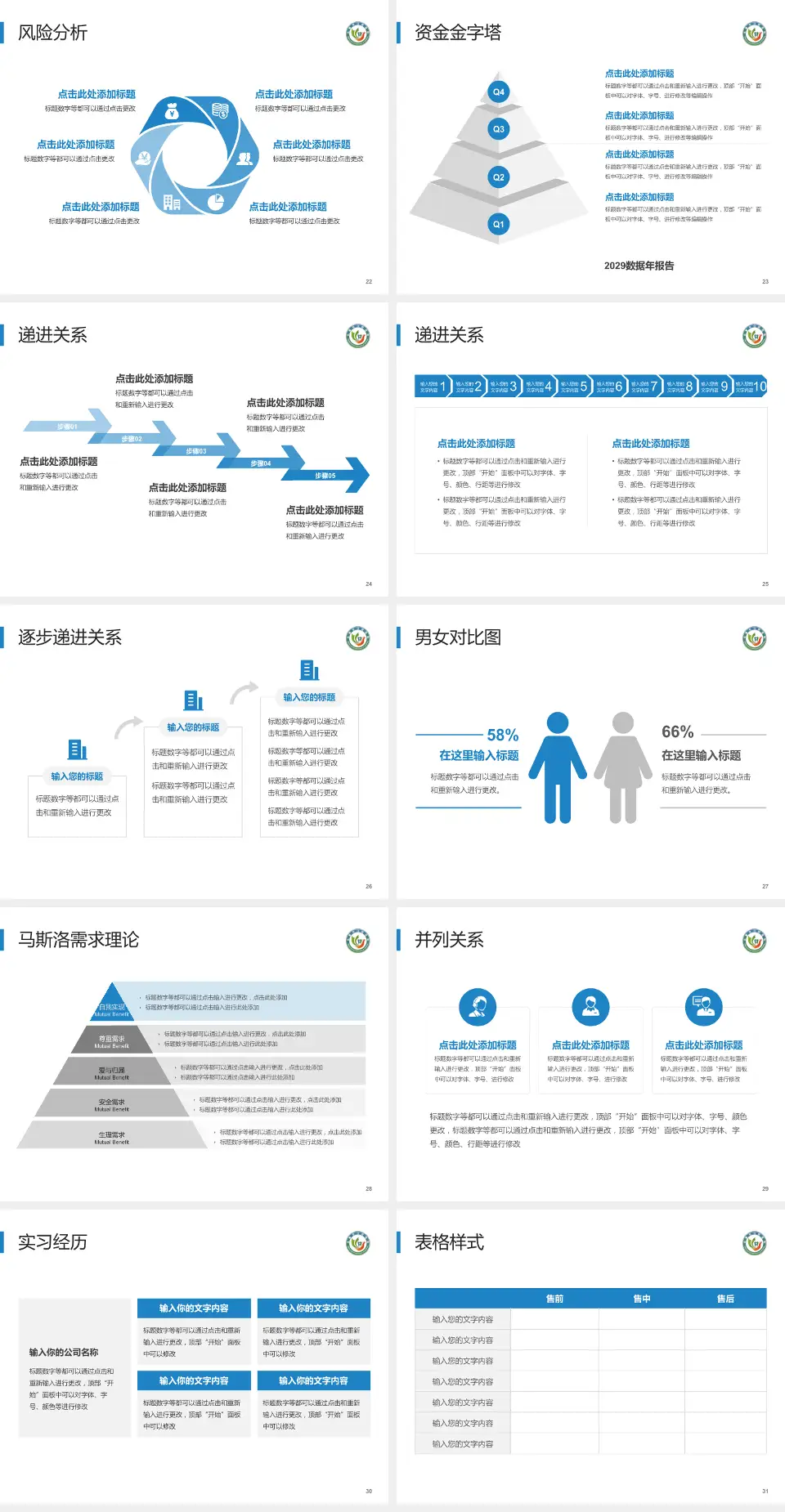 长春市口腔医院项目申请与汇报PPT模板4:3格式幻灯片预览图4