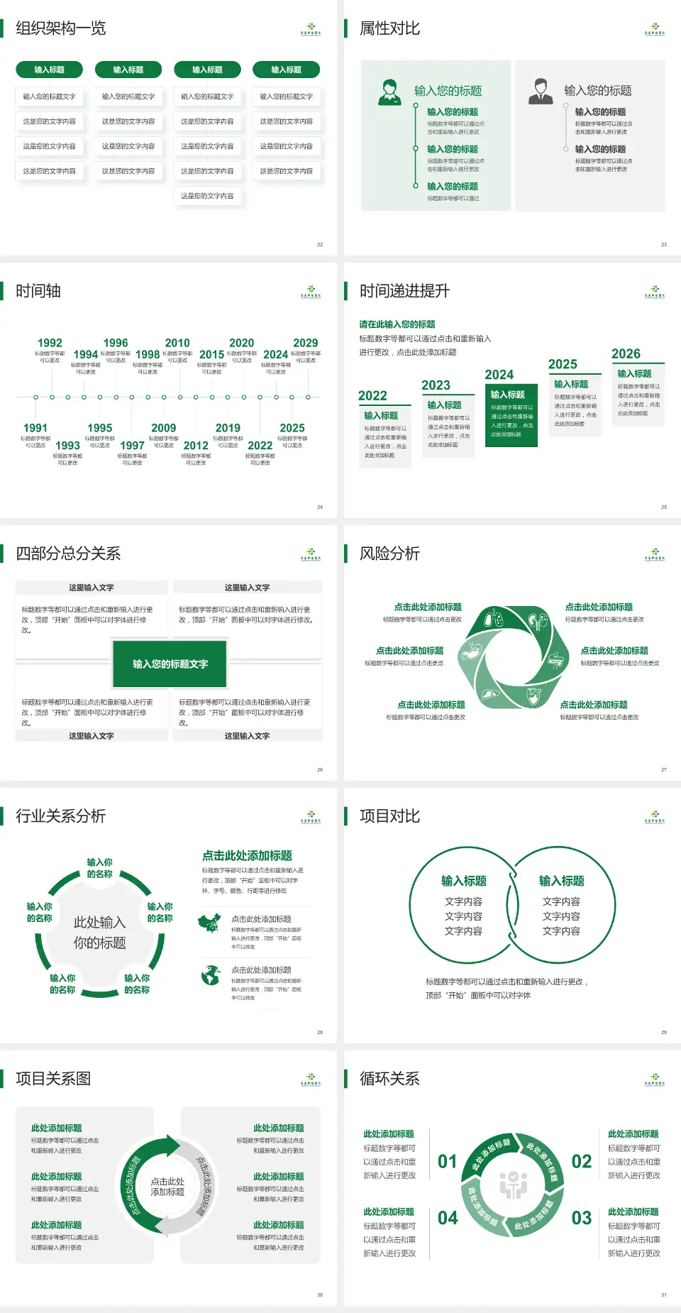 长春肿瘤医院医疗行业比赛专用PPT模板4:3格式幻灯片预览图4