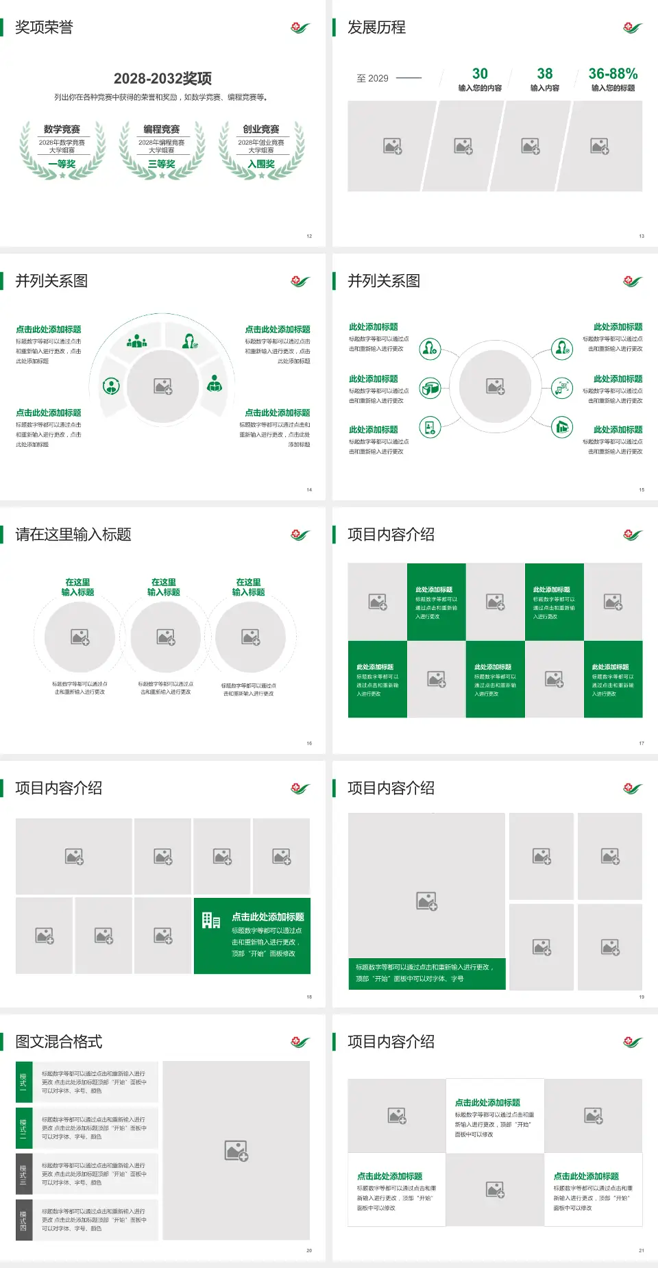 吉林省脑科医院护理专业职业生涯规划PPT模板4:3格式幻灯片预览图3