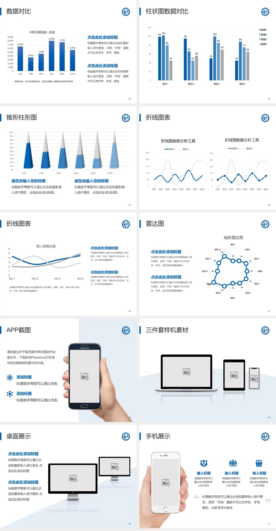 吉林中山医院医院管理报告PPT模板4:3格式幻灯片预览图6