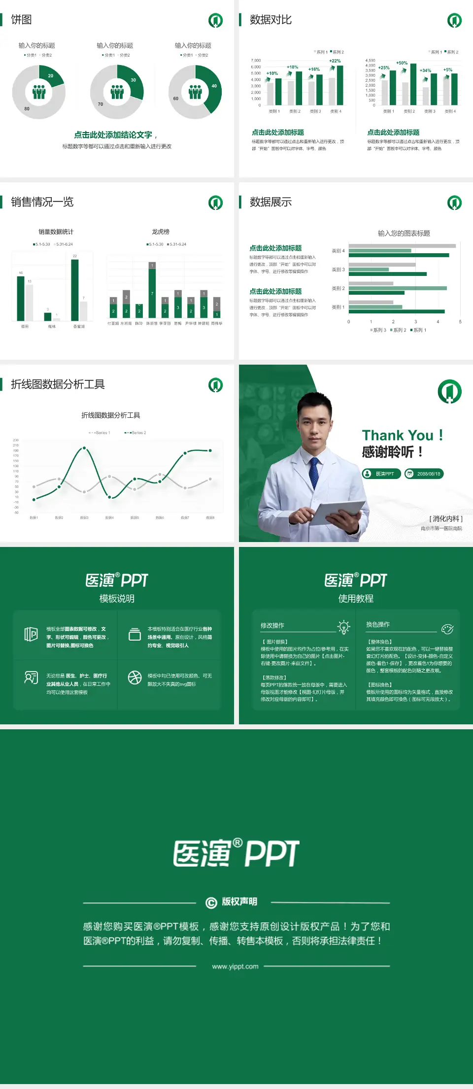 南京市第一医院南院病例分享与讨论PPT模板4:3格式幻灯片预览图4