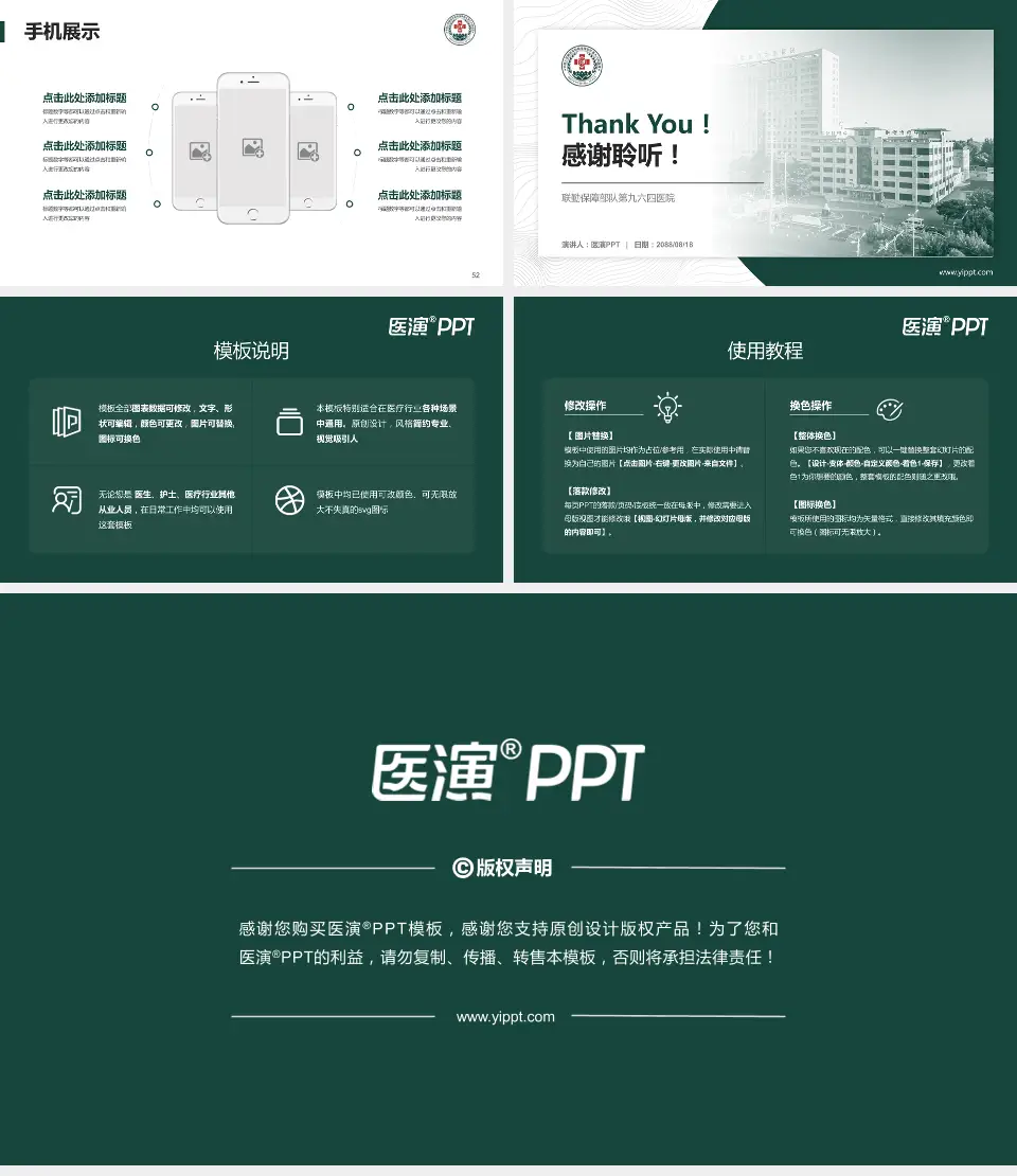 联勤保障部队第九六四医院医院管理报告PPT模板16:9格式幻灯片预览图7