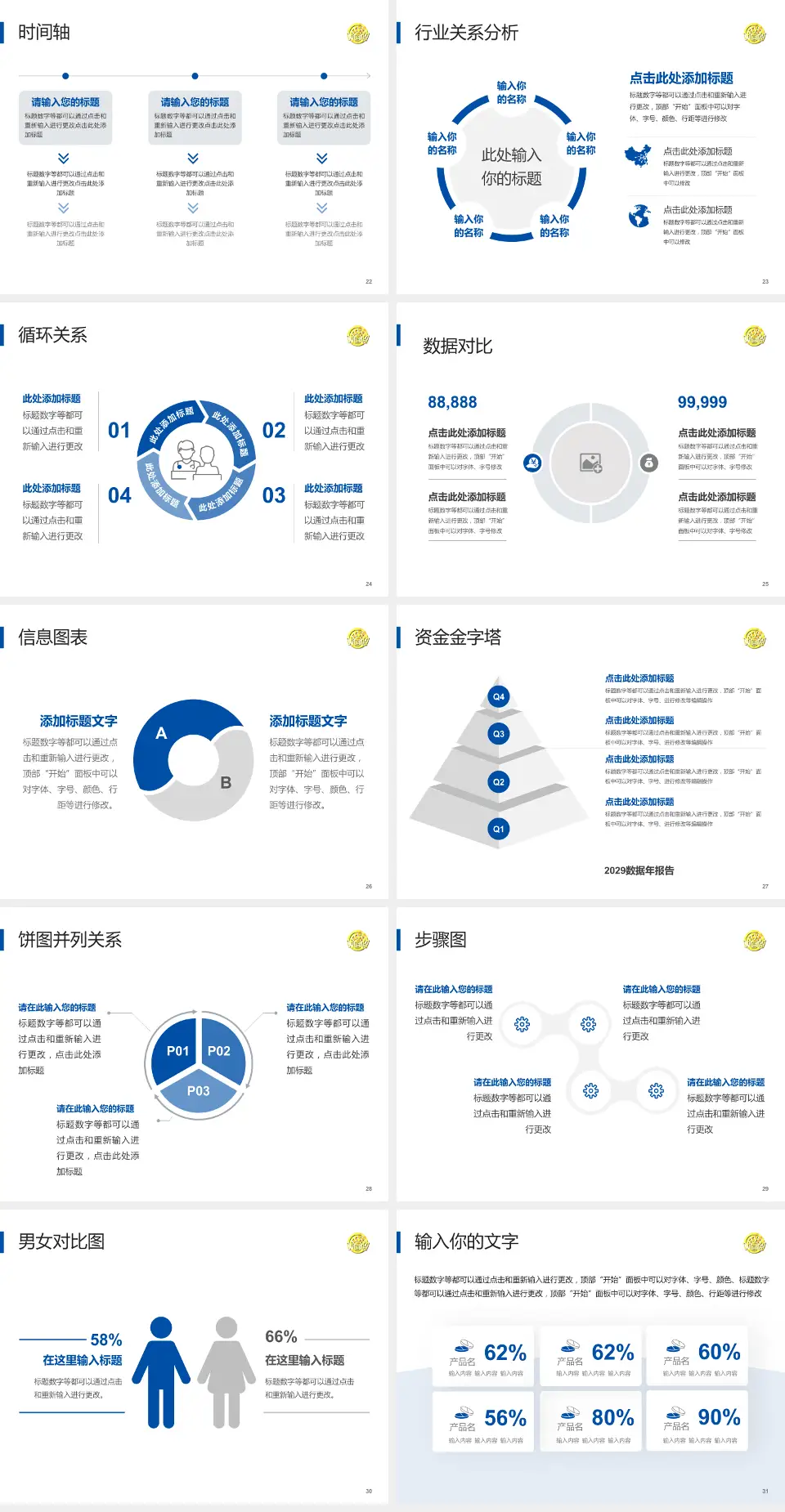 南京脑科医院医院管理报告PPT模板4:3格式幻灯片预览图4