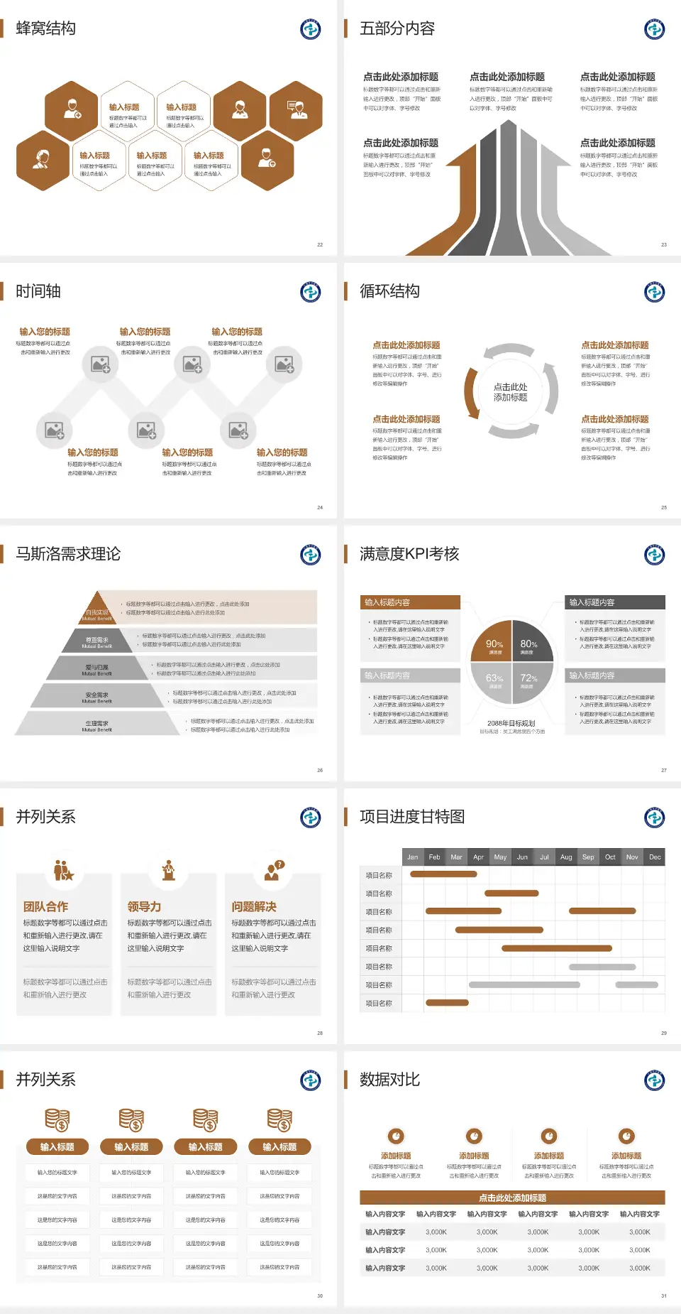 辽源市中医院医疗知识普及PPT模板4:3格式幻灯片预览图4