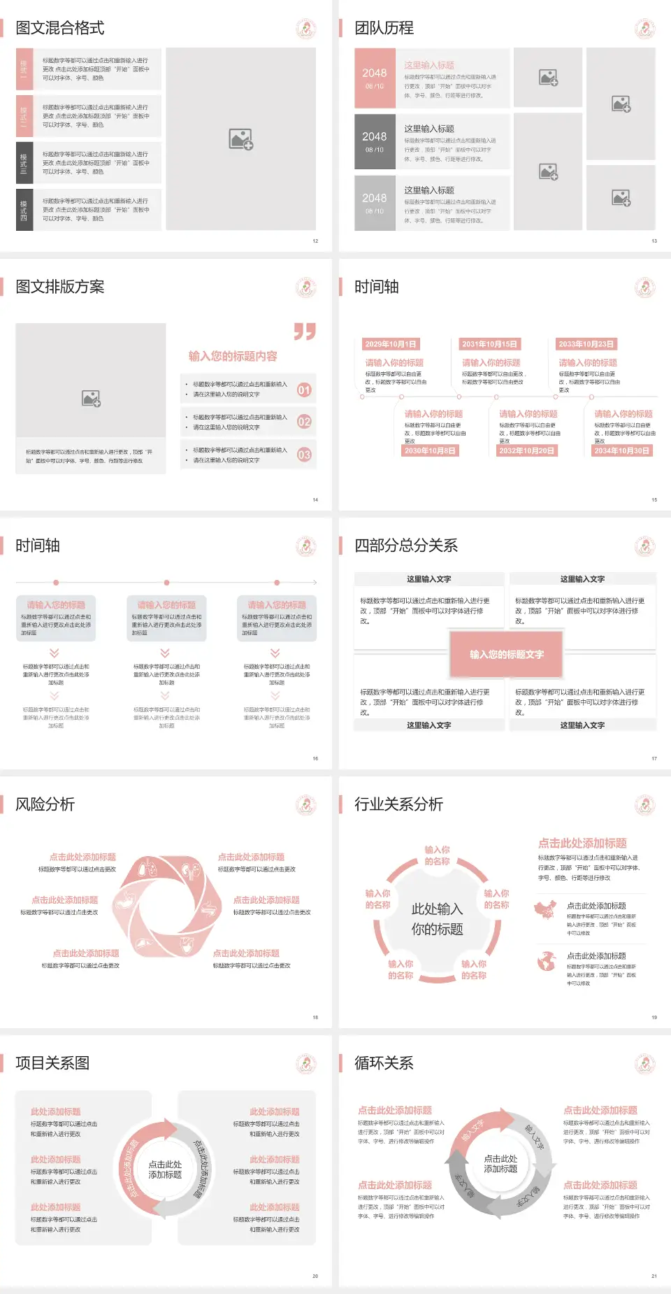 端州区妇幼保健院项目申请与汇报PPT模板4:3格式幻灯片预览图3