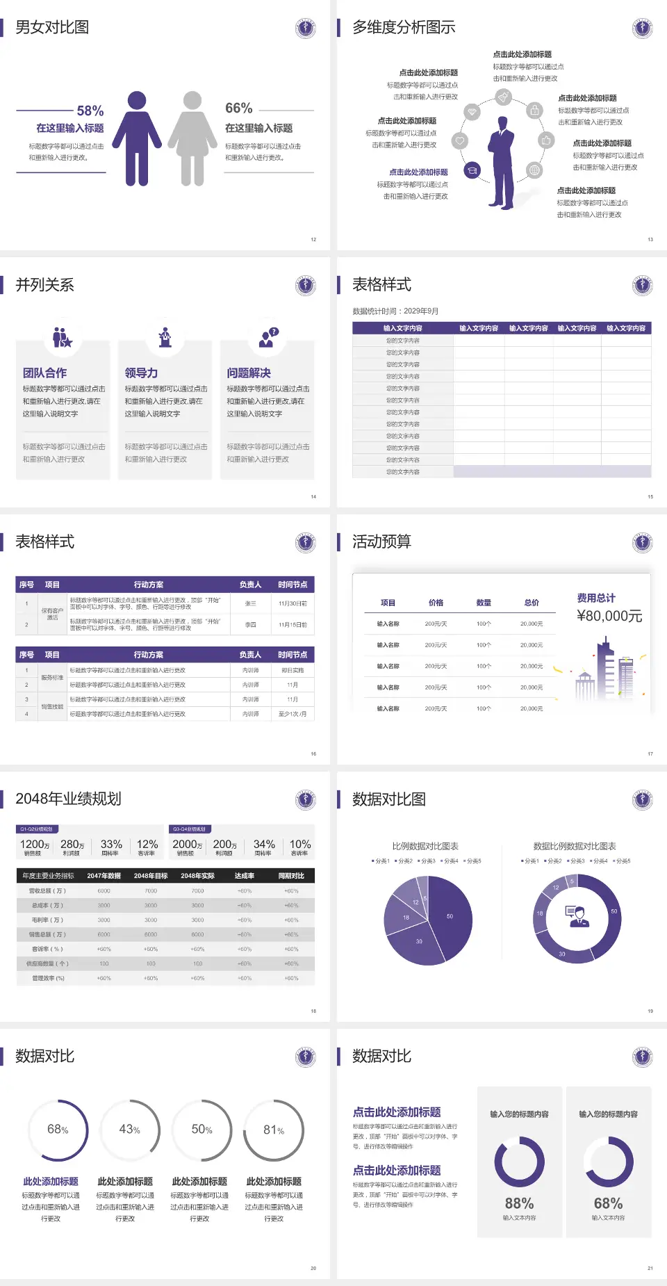 深圳市第二人民医院财务与预算报告PPT模板4:3格式幻灯片预览图3