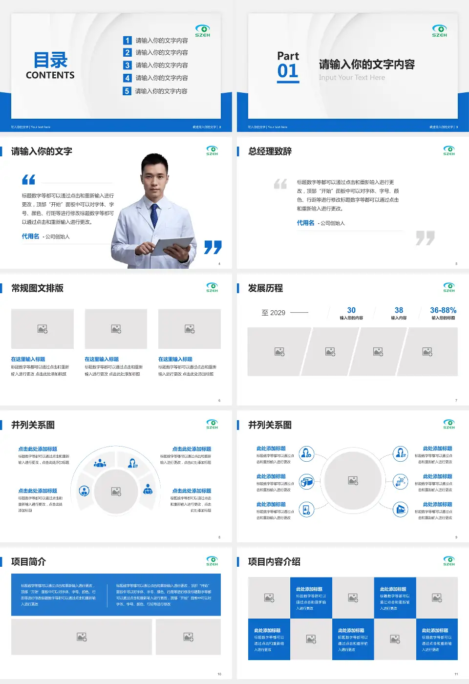 深圳市眼科医院医院管理报告PPT模板16:9格式幻灯片预览图2
