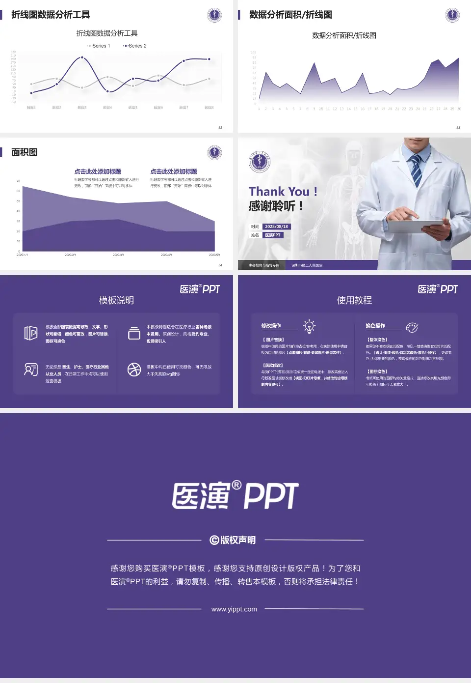 深圳市第二人民医院患者教育与指导PPT模板16:9格式幻灯片预览图7