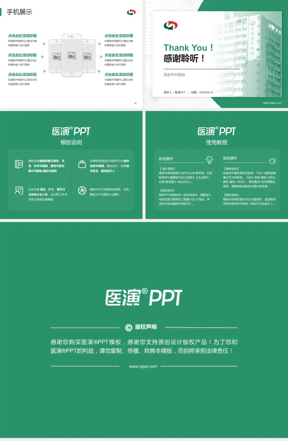 茂名市中医院医院管理报告PPT模板4:3格式幻灯片预览图7