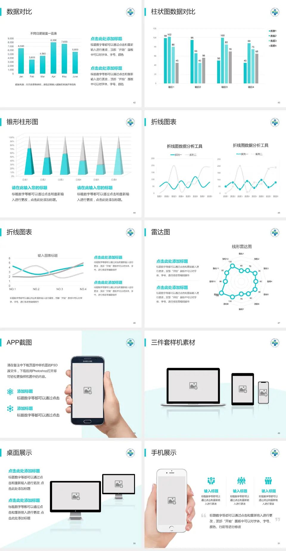深圳市第三人民医院医院管理报告PPT模板4:3格式幻灯片预览图6