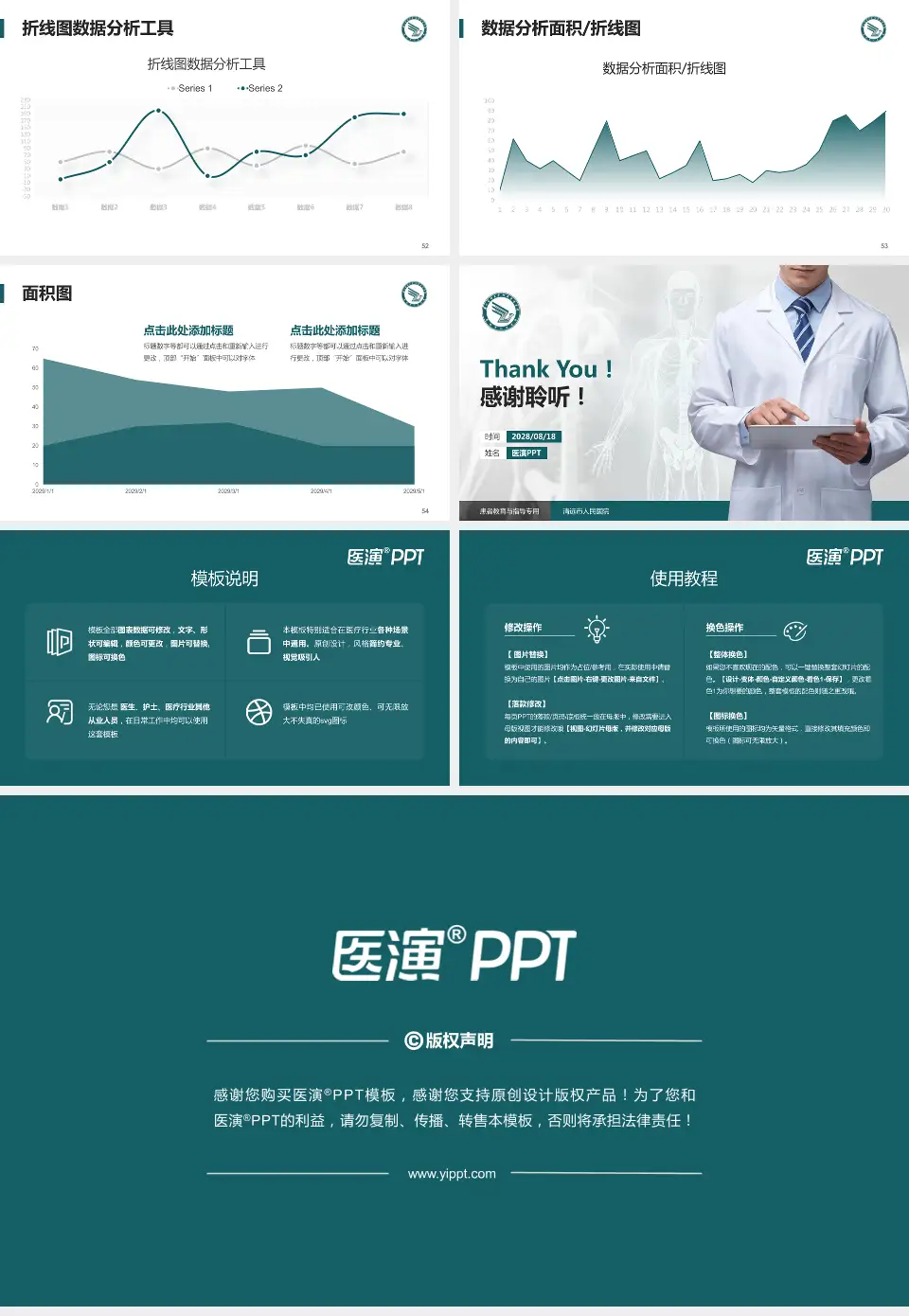 清远市人民医院患者教育与指导PPT模板16:9格式幻灯片预览图7