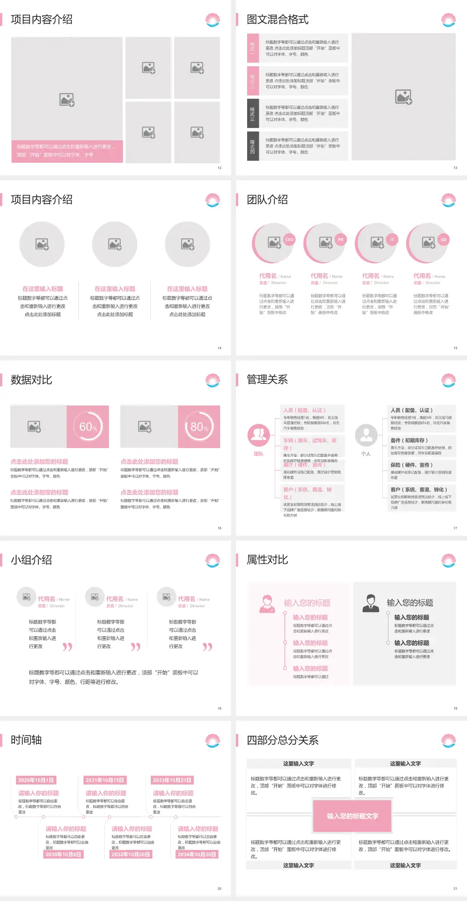 珠海市妇幼保健院科室介绍与推广PPT模板4:3格式幻灯片预览图3