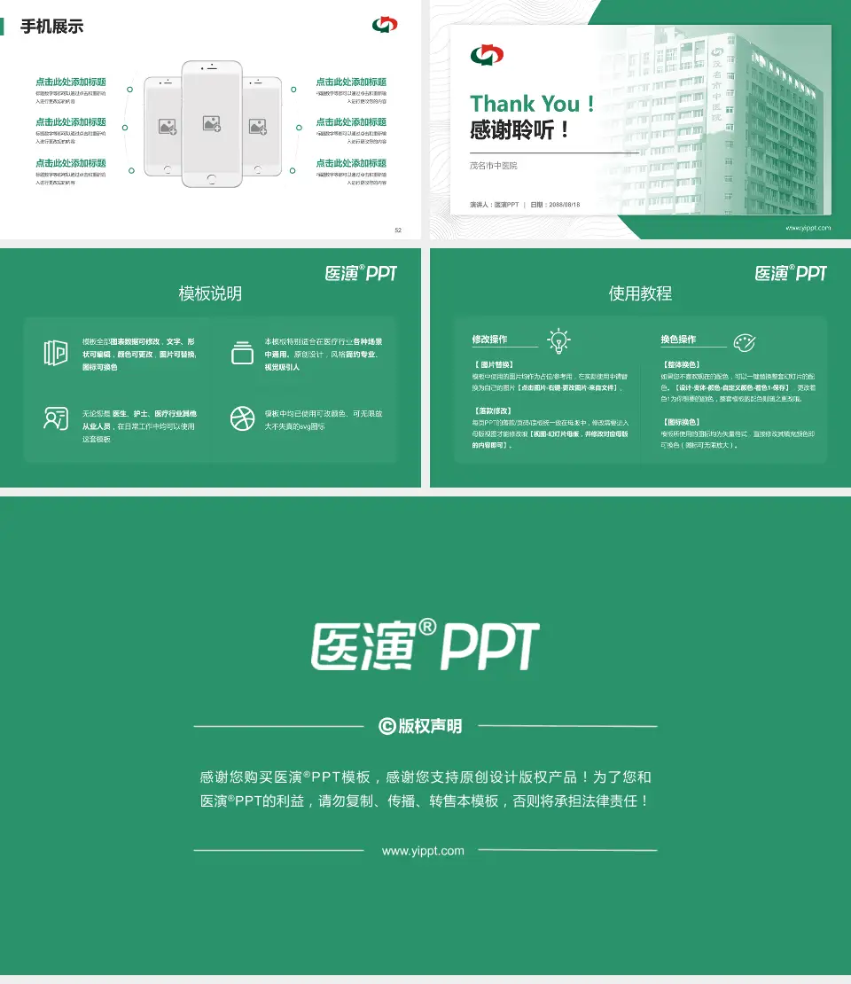 茂名市中医院医院管理报告PPT模板16:9格式幻灯片预览图7