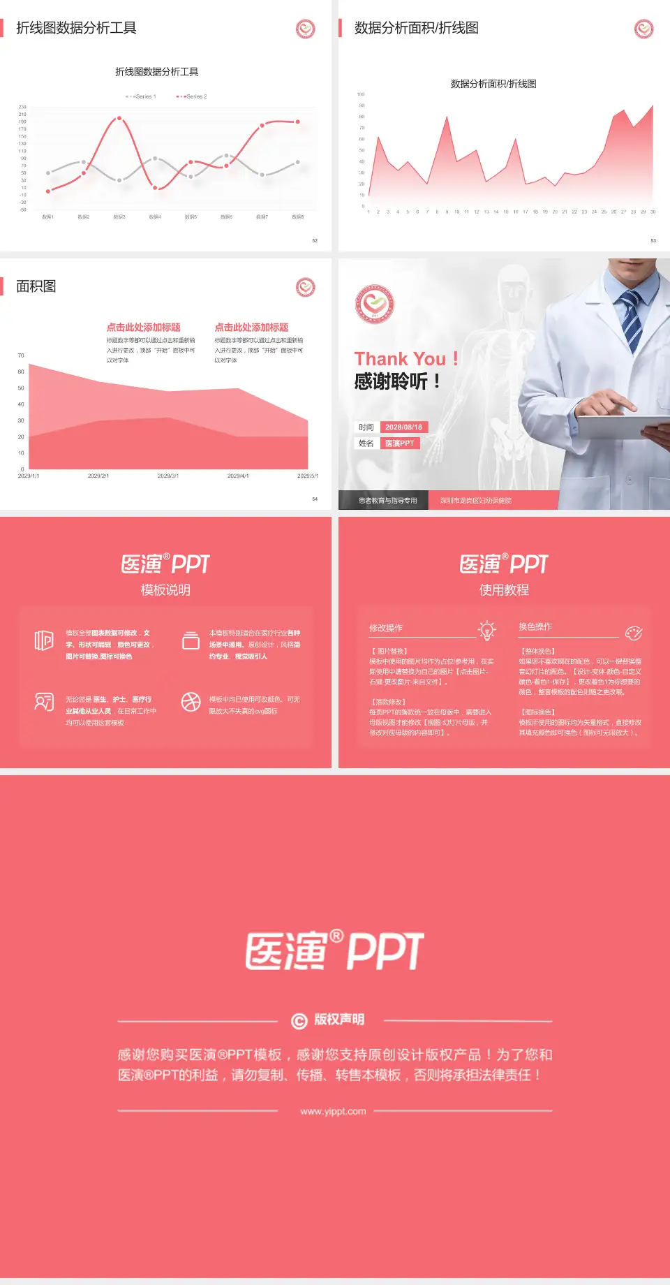 深圳市龙岗区妇幼保健院患者教育与指导PPT模板4:3格式幻灯片预览图7