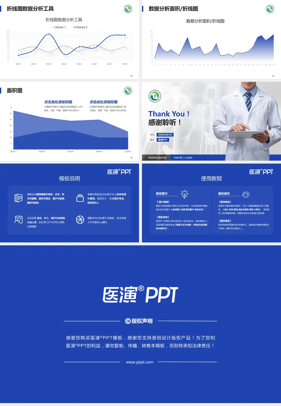 珠海市第二人民医院患者教育与指导PPT模板16:9格式幻灯片预览图7