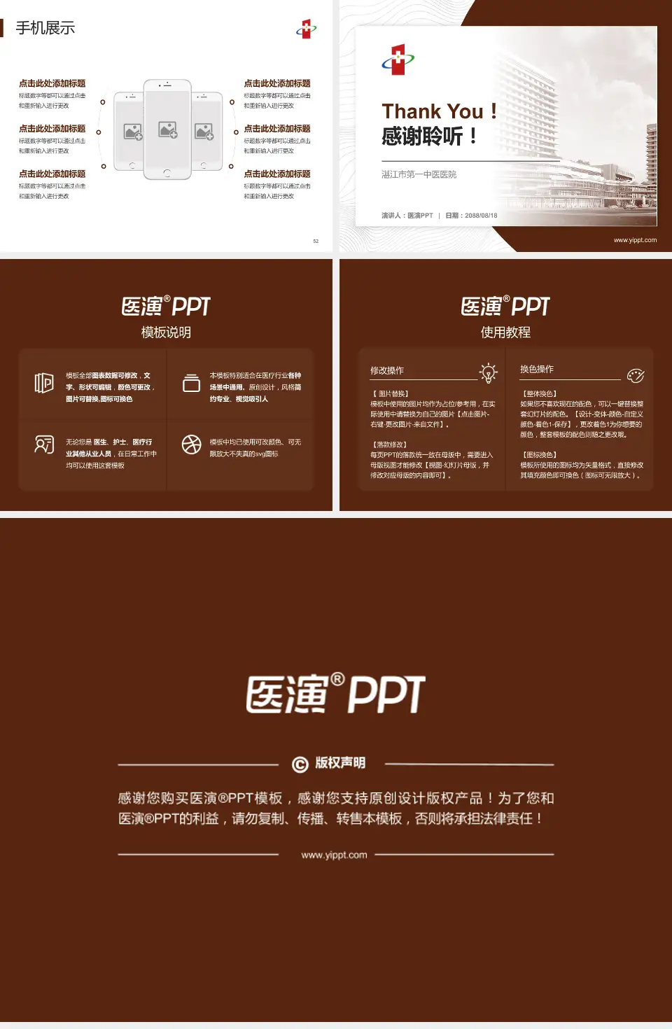 湛江市第一中医医院医院管理报告PPT模板4:3格式幻灯片预览图7