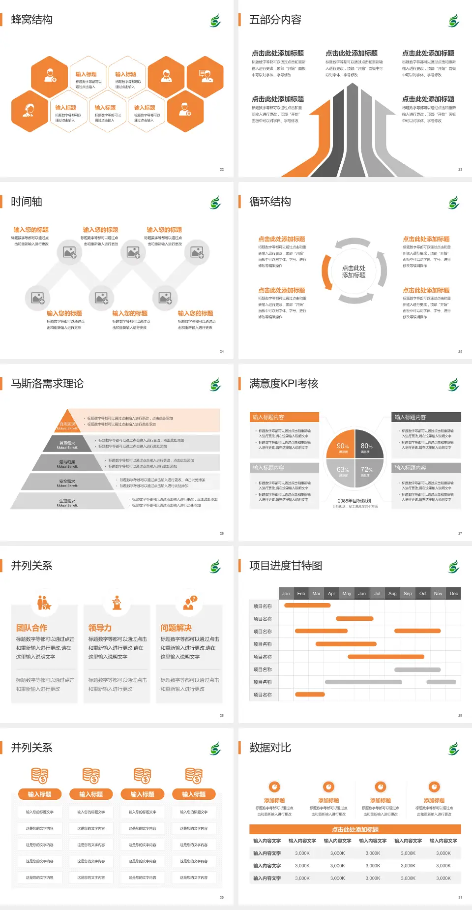 清远市中医院医疗知识普及PPT模板4:3格式幻灯片预览图4