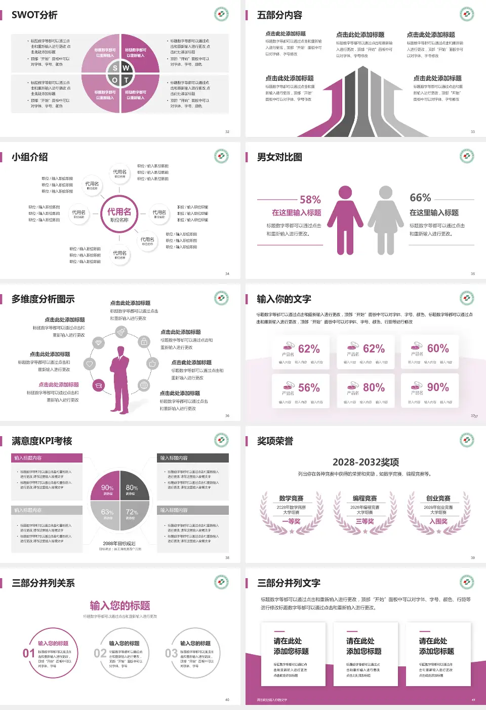深圳市罗湖区人民医院医疗行业比赛专用PPT模板16:9格式幻灯片预览图5
