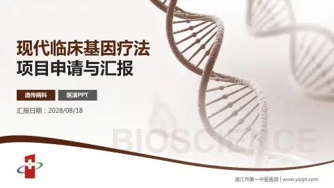 湛江市第一中医医院项目申请与汇报PPT模板
