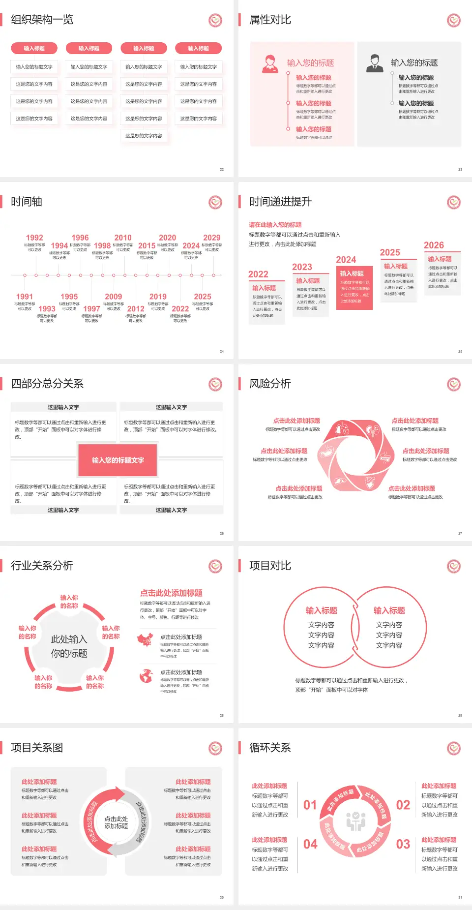 深圳市龙岗区妇幼保健院医疗行业比赛专用PPT模板4:3格式幻灯片预览图4