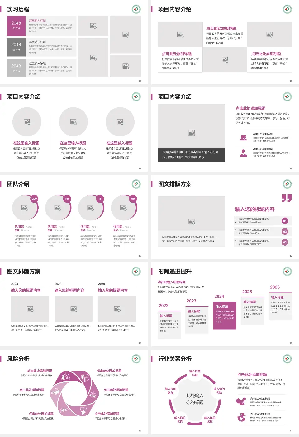 深圳市罗湖区人民医院个人求职应聘简历PPT模板16:9格式幻灯片预览图3