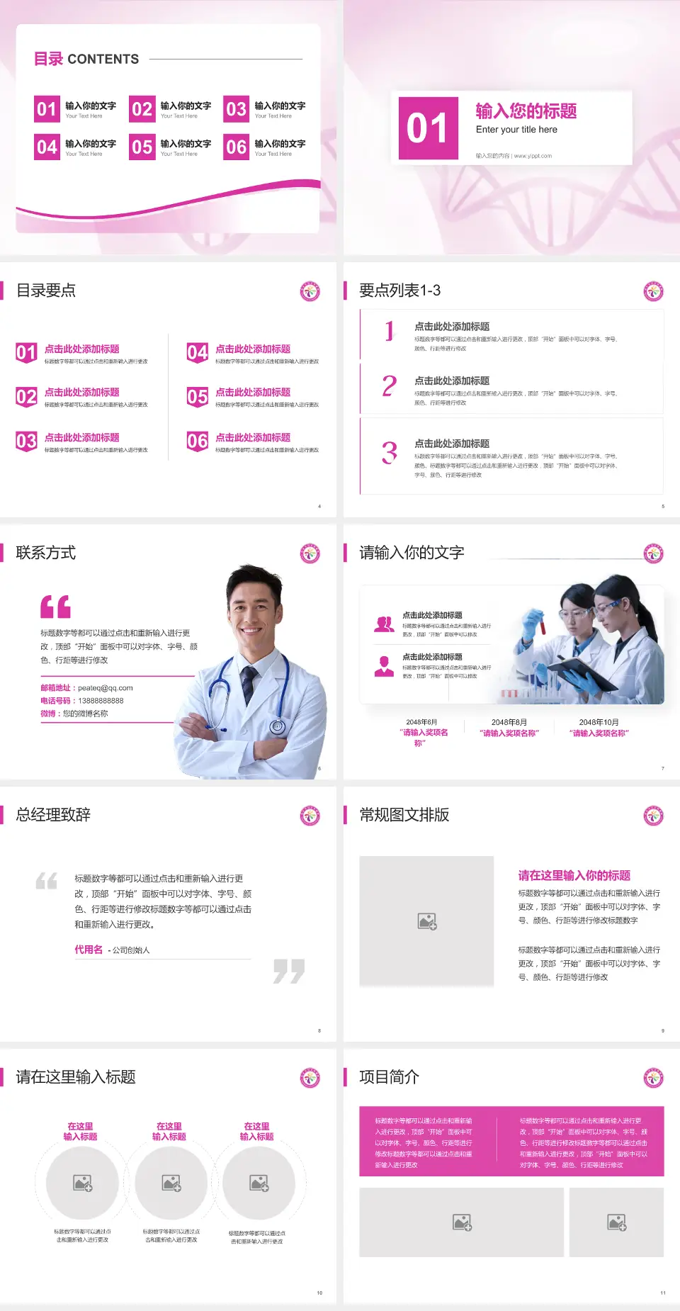 韶关市妇幼保健院项目申请与汇报PPT模板4:3格式幻灯片预览图2