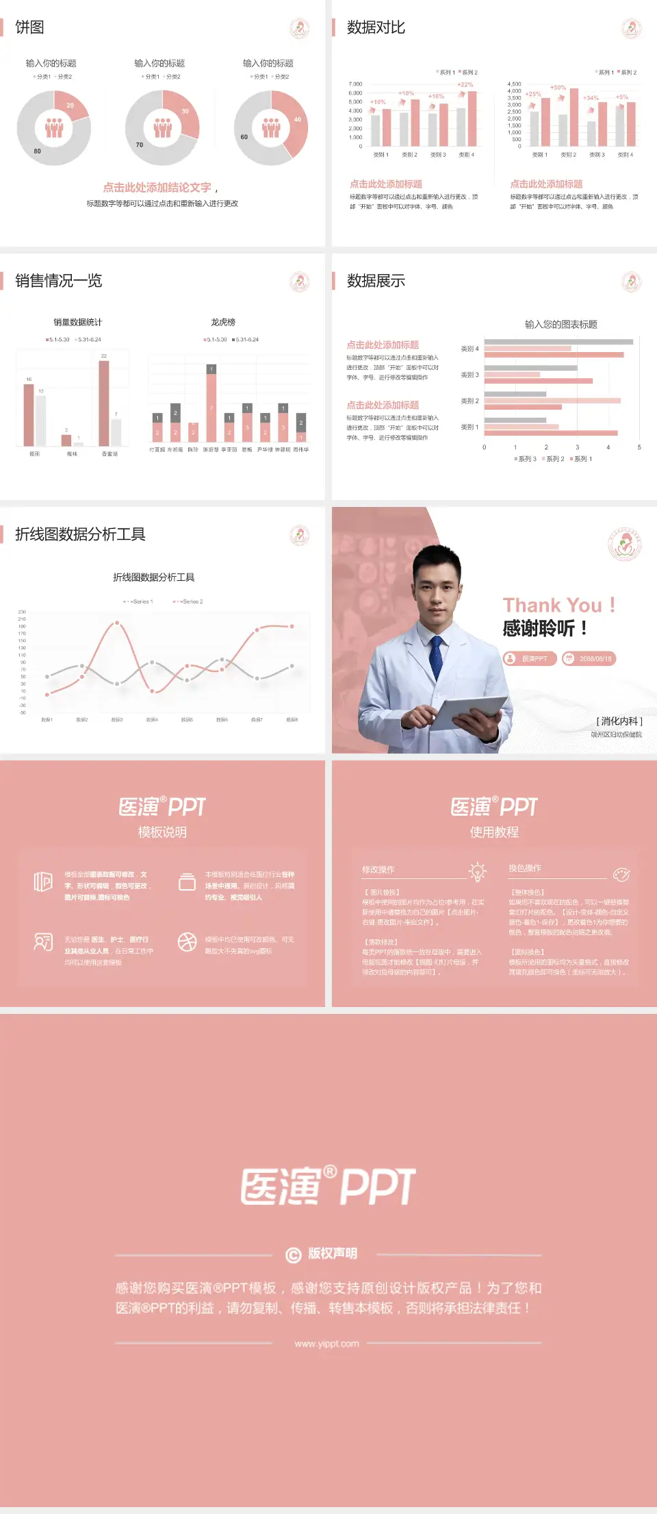 端州区妇幼保健院病例分享与讨论PPT模板4:3格式幻灯片预览图4