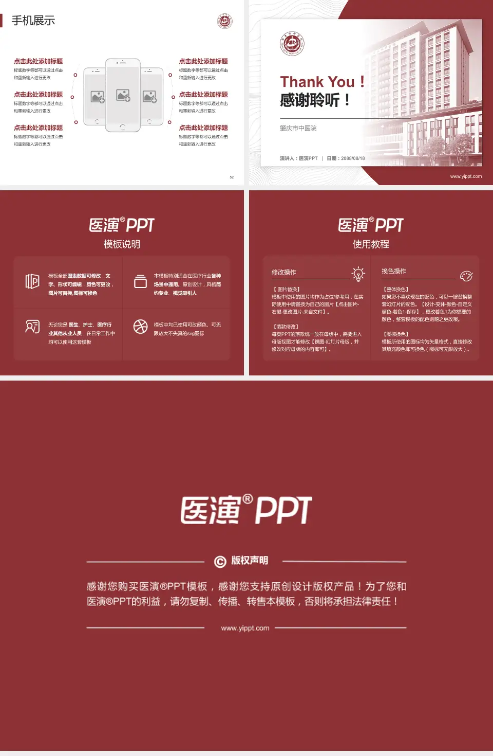 肇庆市中医院医院管理报告PPT模板4:3格式幻灯片预览图7