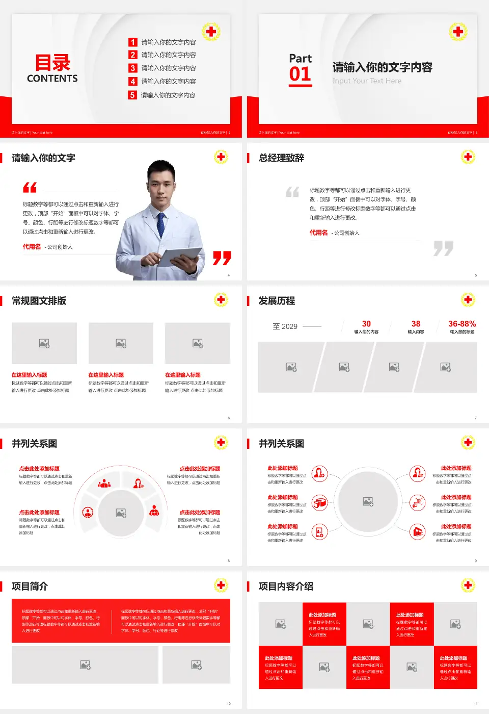 清远市红十字会医院医院管理报告PPT模板16:9格式幻灯片预览图2