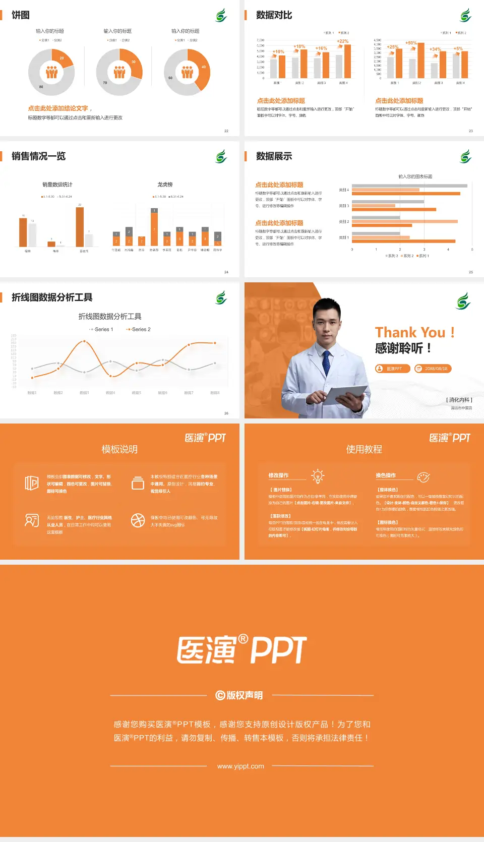 清远市中医院病例分享与讨论PPT模板16:9格式幻灯片预览图4