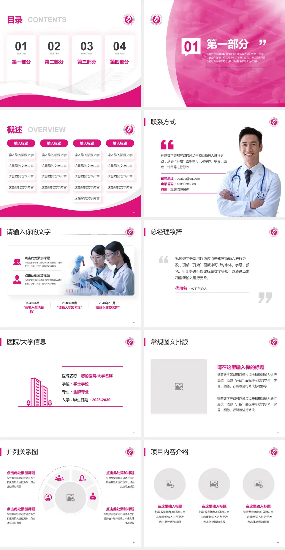 深圳市罗湖区妇幼保健院会议与研讨会PPT模板4:3格式幻灯片预览图2